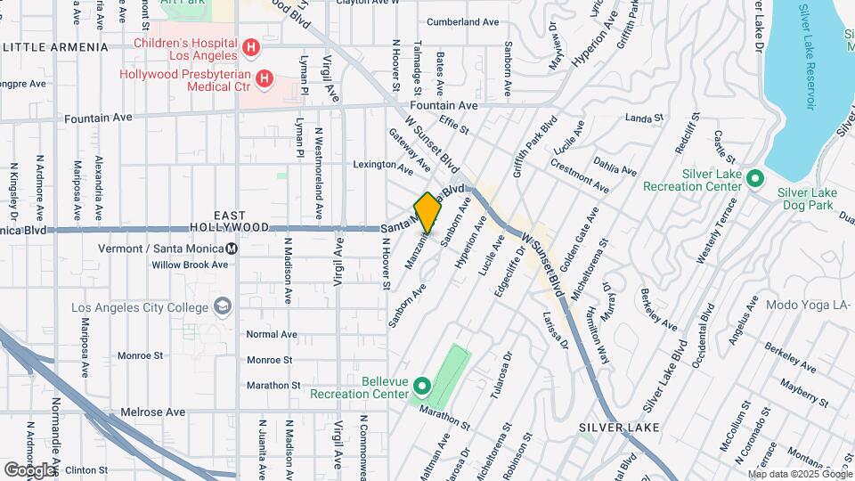 980 Manzanita St Map and Location Details