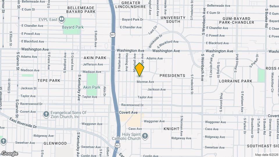 1215 Lodge Ave Mapa y Detalles de la Ubicación