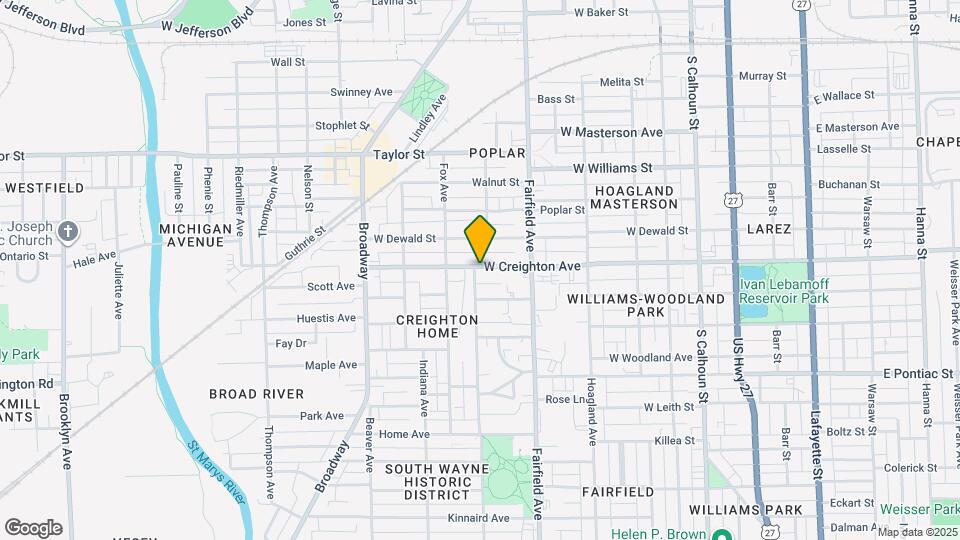 649 W Creighton Ave Map and Location Details