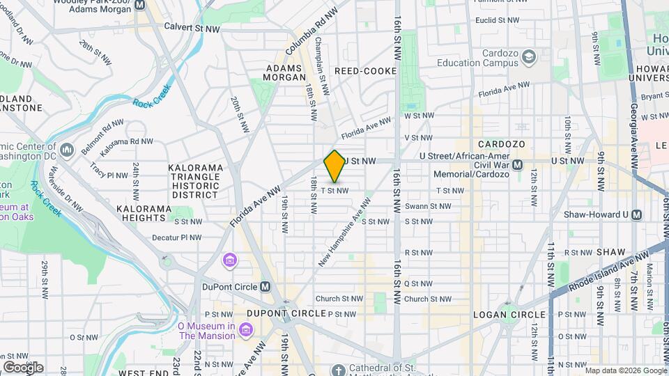 1759 T St NW, Unit Unit G Mapa y Detalles de la Ubicación