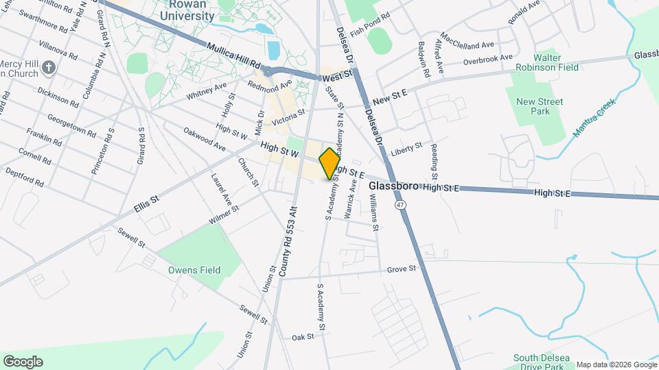 15 S Academy St Map and Location Details