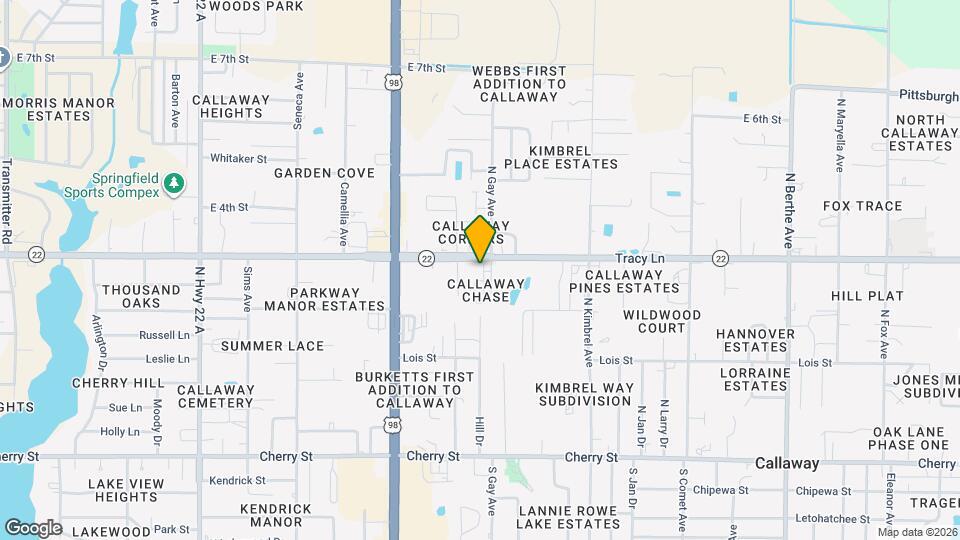 208 Callaway Chase Ln Map and Location Details
