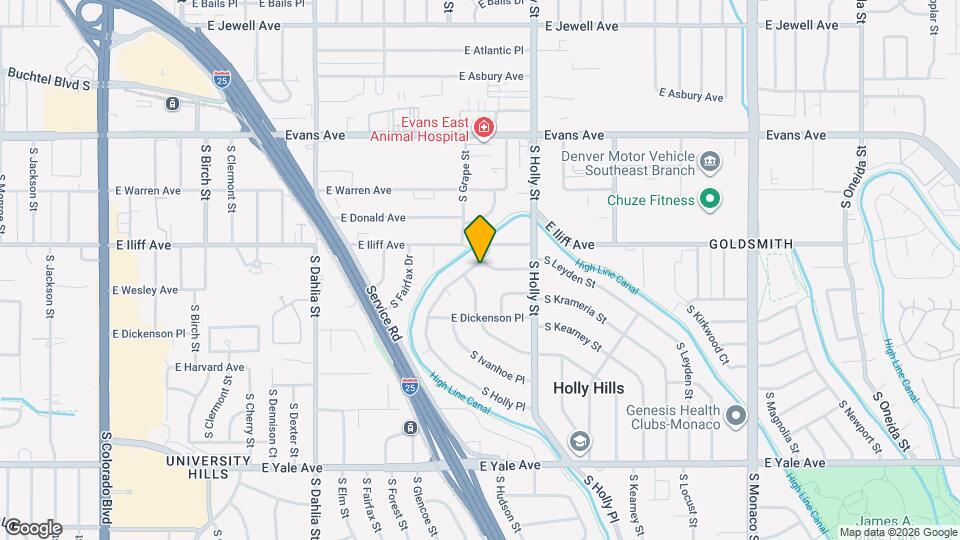 2320 S Holly Pl Map and Location Details