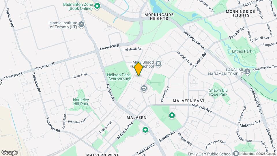 20 Glanvil Crescent Map and Location Details