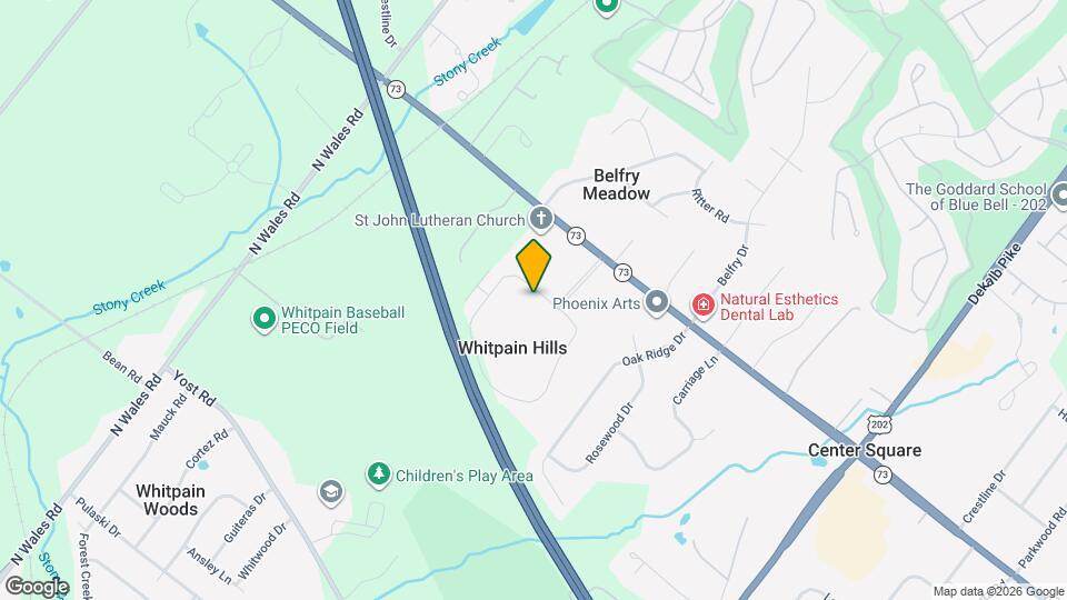 301 Whitpain Hills Map and Location Details