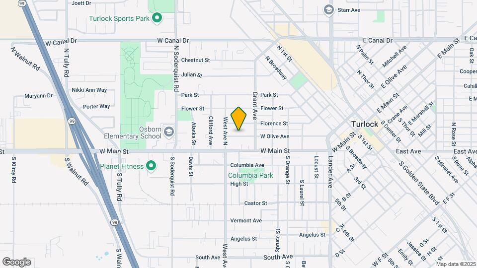 693 W Olive St Map and Location Details