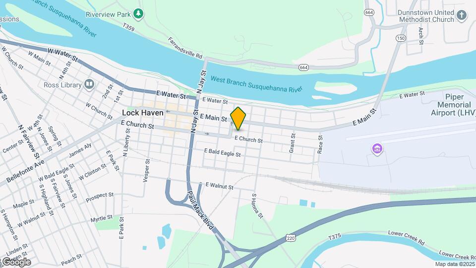 415 E Church St Map and Location Details