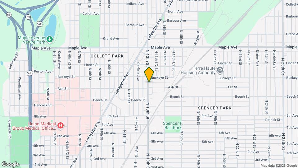 1913 N 13th St Map and Location Details