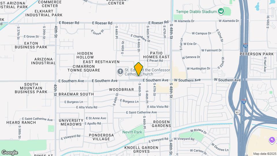 4542 E Southern Ave Map and Location Details