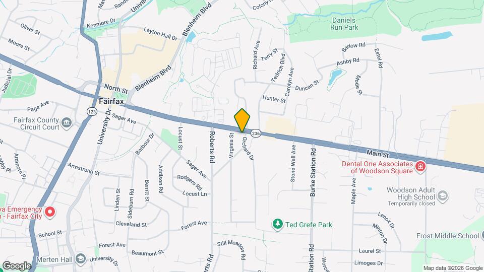 4096 Orchard Dr, Unit #1 Map and Location Details