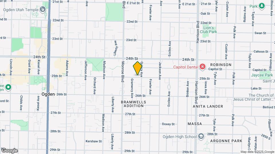 25th and Quincy Mapa y Detalles de la Ubicación