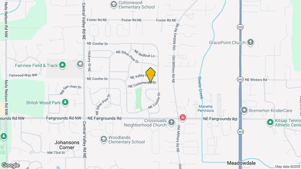 681 NE Cottonwood Dr Map and Location Details