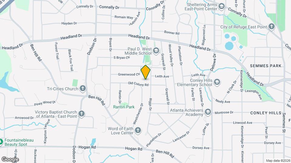 2405 Old Colony Rd Map and Location Details