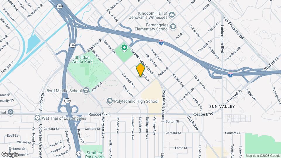 8538 Remick Ave Map and Location Details