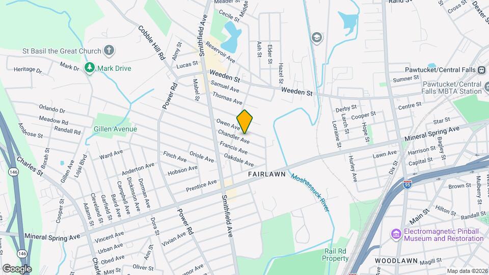 37 Chandler Ave Map and Location Details