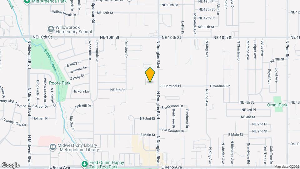 8910 Oak Valley Dr Map and Location Details