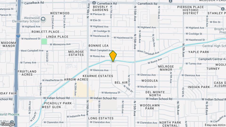 4327 N 17th Ave Map and Location Details