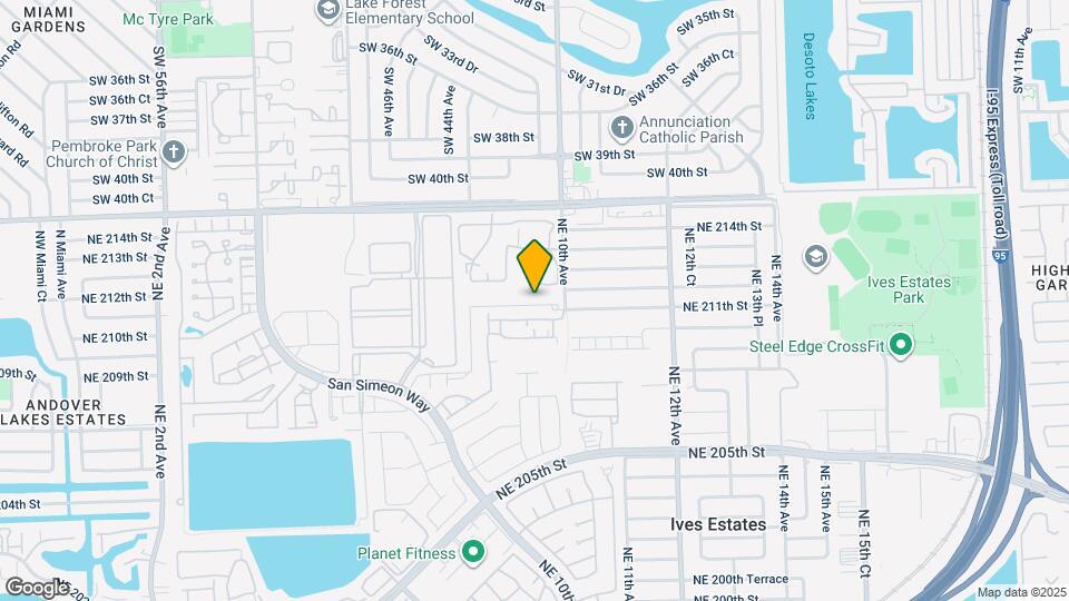 947 NE 211th St Map and Location Details