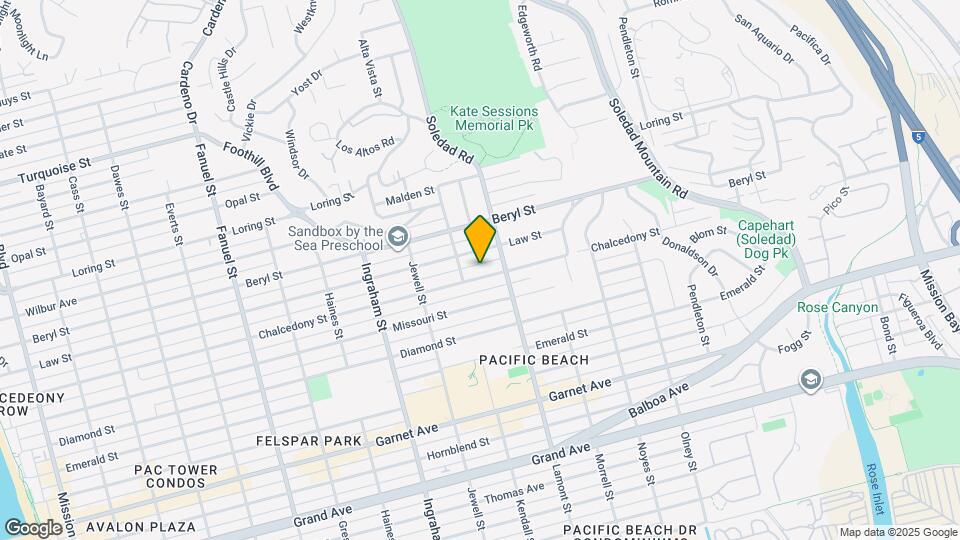 1834-36 Chalcedony St Map and Location Details