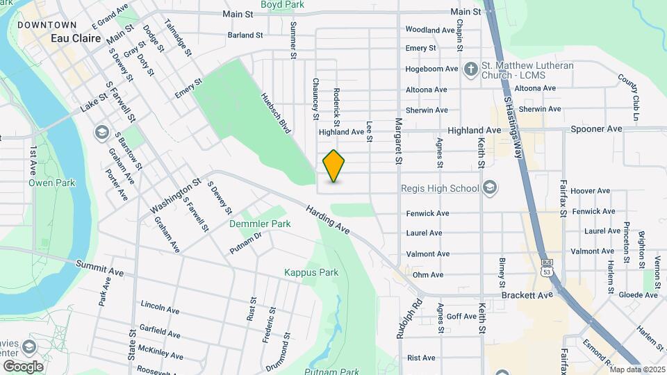 1318 Hoover Ave Map and Location Details
