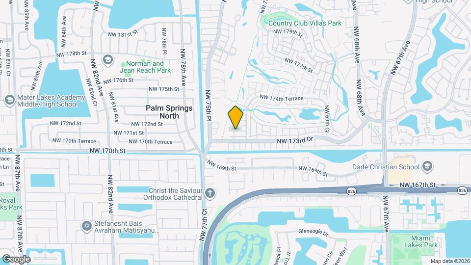 17320 NW 74th Ave, Unit 102 Mapa y Detalles de la Ubicación
