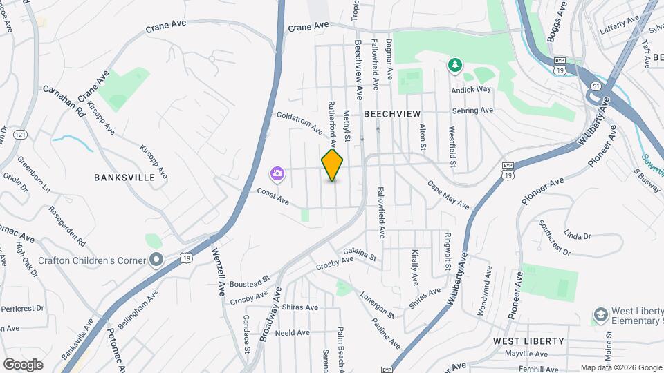 1624 Rutherford Ave Map and Location Details