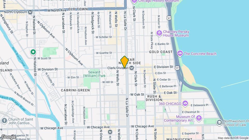 1150 N La Salle Dr, Unit 508 Map and Location Details