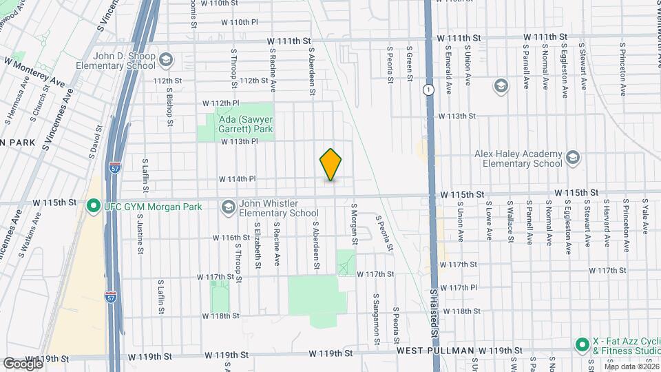 11444 S Carpenter St Map and Location Details