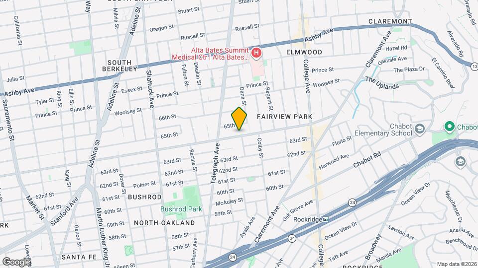 450 Alcatraz Ave Map and Location Details