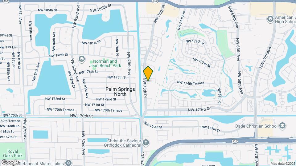 7579 NW 174th Terrace Map and Location Details