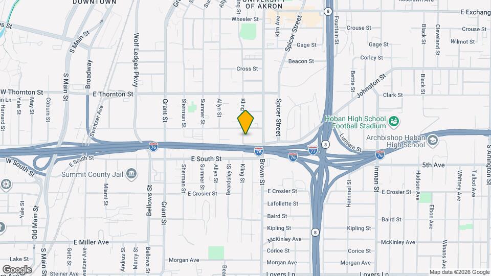 705 Kling St Map and Location Details