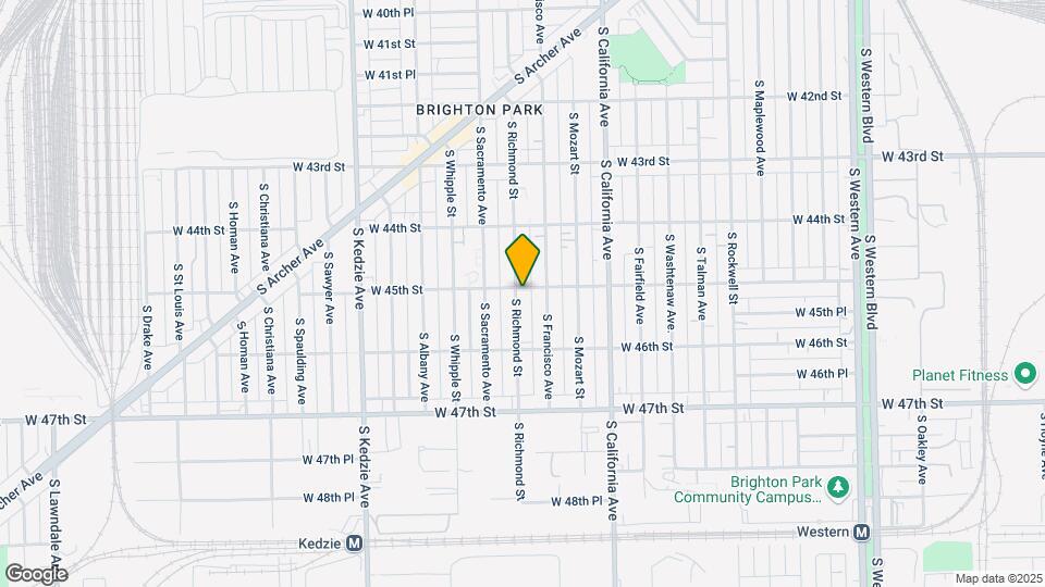 4503 S Richmond St, Unit 1 Map and Location Details