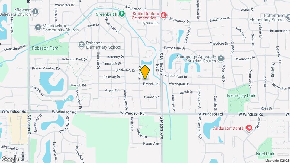 1905 Blackthorn Dr Map and Location Details