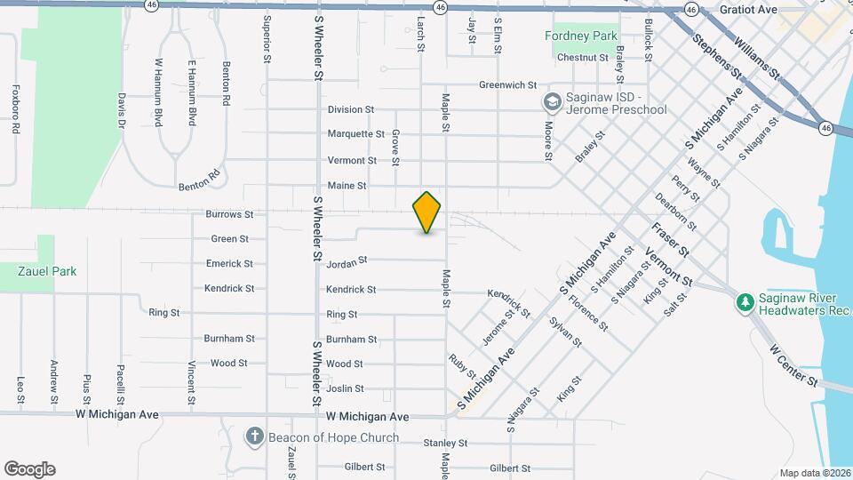 1725 Green St Mapa y Detalles de la Ubicación