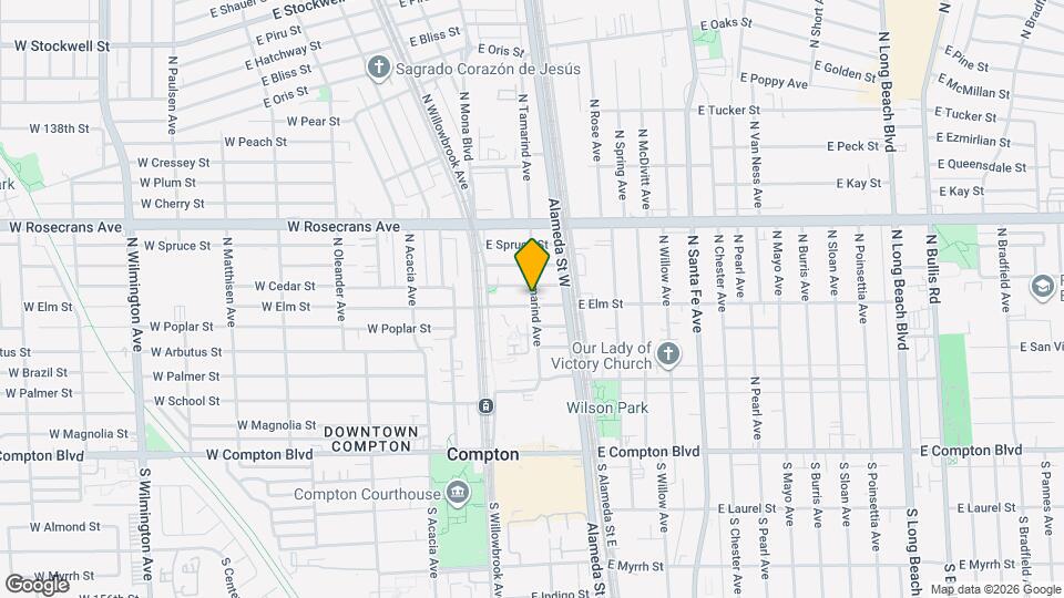 701 N Tamarind Ave Mapa y Detalles de la Ubicación