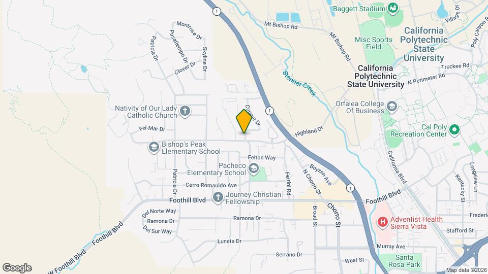 504 Cuesta Dr Map and Location Details