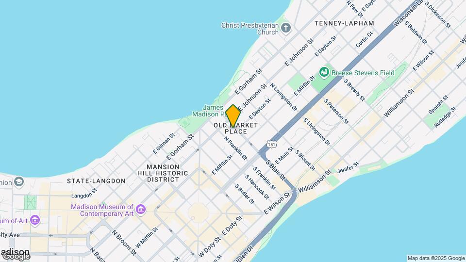 202 N Blair St, Unit 2 Map and Location Details