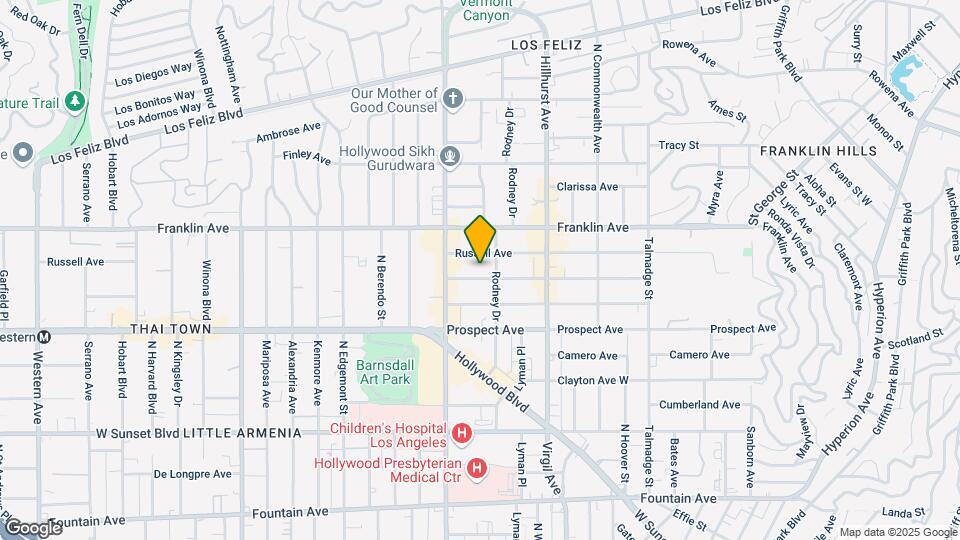 4621 1/2 Melbourne Ave Map and Location Details