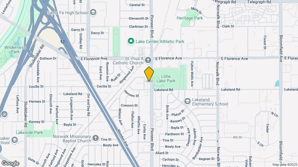 10939 Pioneer Blvd Mapa y Detalles de la Ubicación