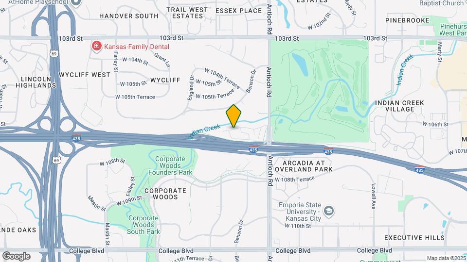 8819 W 106th Ter Map and Location Details