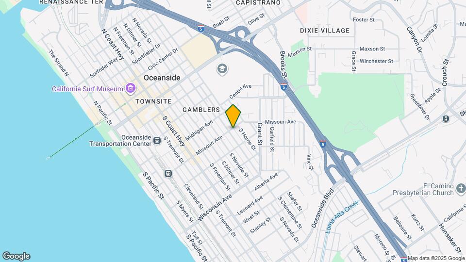 402 S Clementine St Map and Location Details