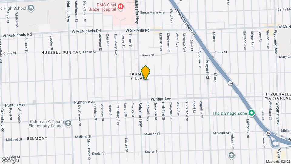 16225 Hartwell St Map and Location Details