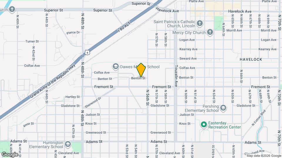 5447 Benton St Map and Location Details