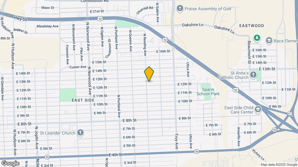 1903 E 12th St Map and Location Details