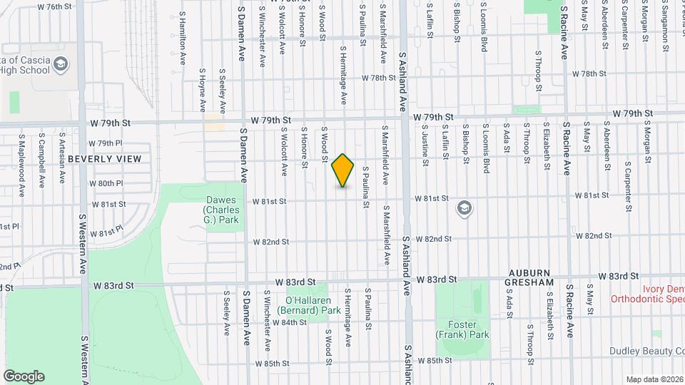 8046 S Hermitage Ave Map and Location Details