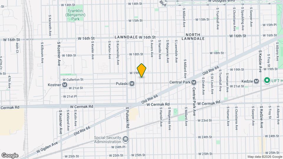 1922 S Springfield Ave Map and Location Details