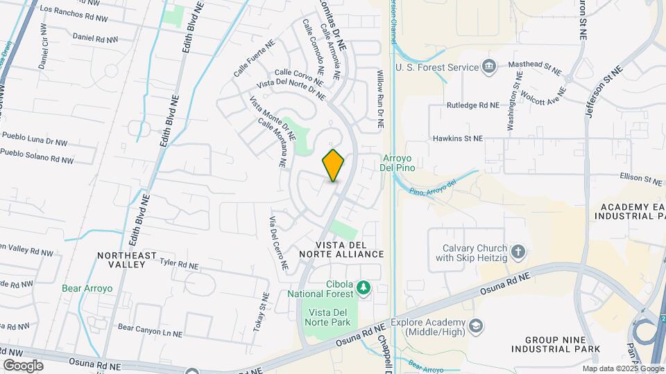 7105 Casa Elena Dr NE Map and Location Details