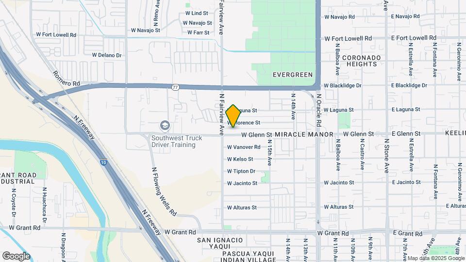 852 W Glenn St Map and Location Details