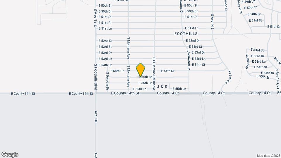 13407 E 55th St Map and Location Details