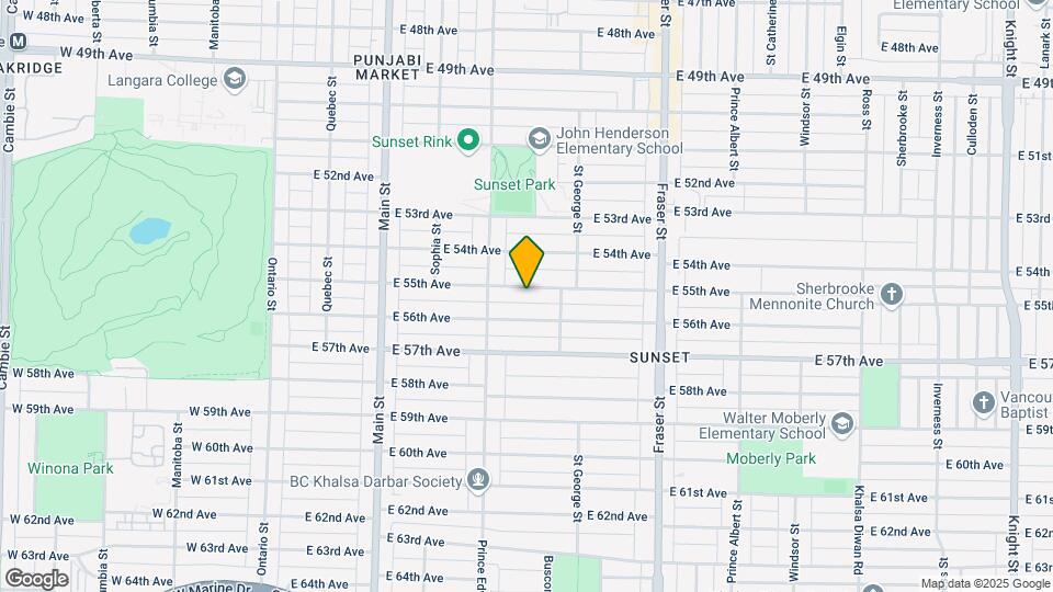 454 E 55th Ave Map and Location Details